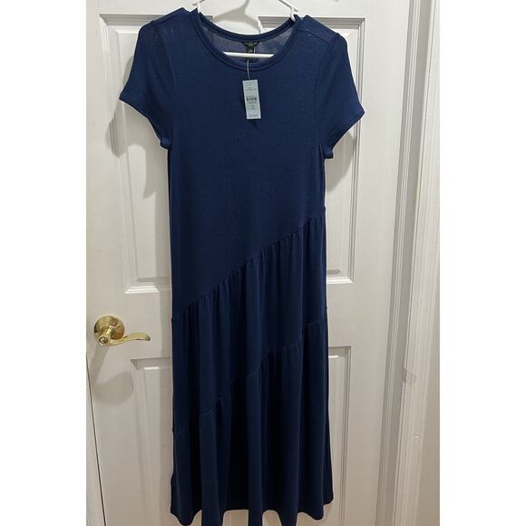 Ann Taylor Petite Blue Maxi Dress NWT Womens Size XSP - Picture 1 of 4